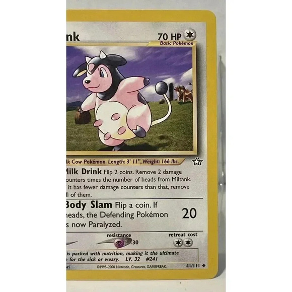 Miltank 41/111 Neo Genesis Uncommon Vintage WOTC 2000 Pokemon Card NM - Picture 2 of 12